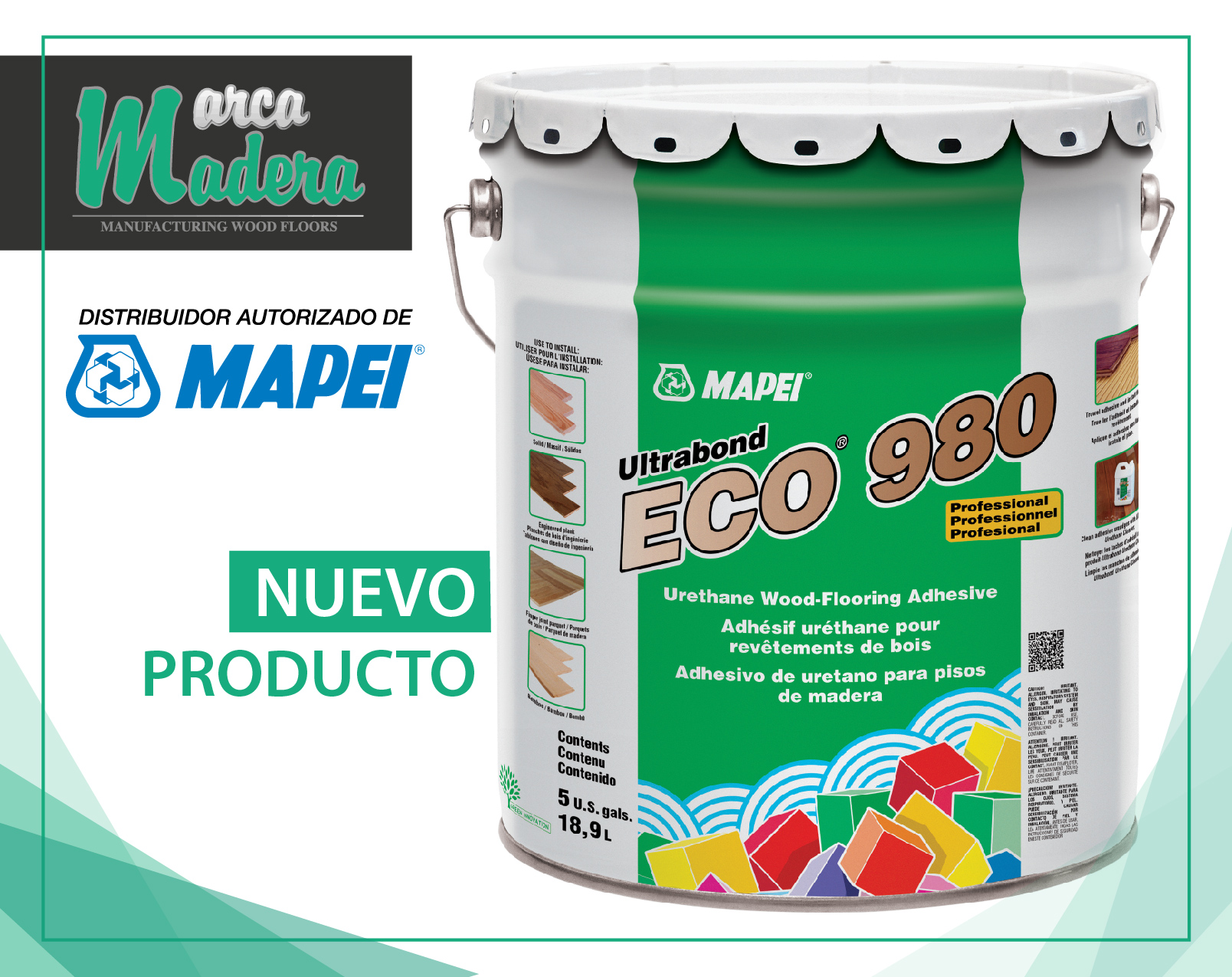 adhesivo marca madera S-11